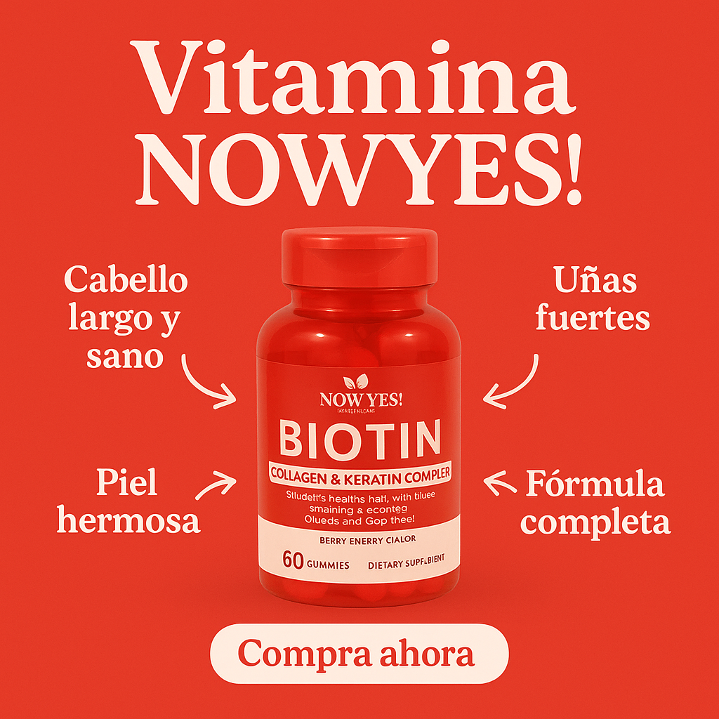 Vitaminas NOWYES! – Cabello, Uñas y Piel en un solo paso